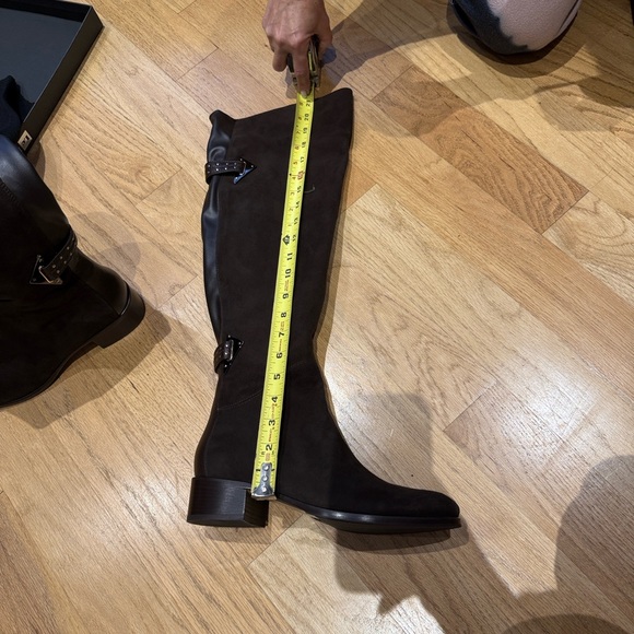 Le Pepe brown suede leather over the knee boots Italian size 37 NEW - Picture 8 of 13
